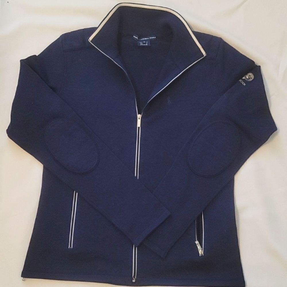 Ralph lauren women's golf knit jacket size medium.